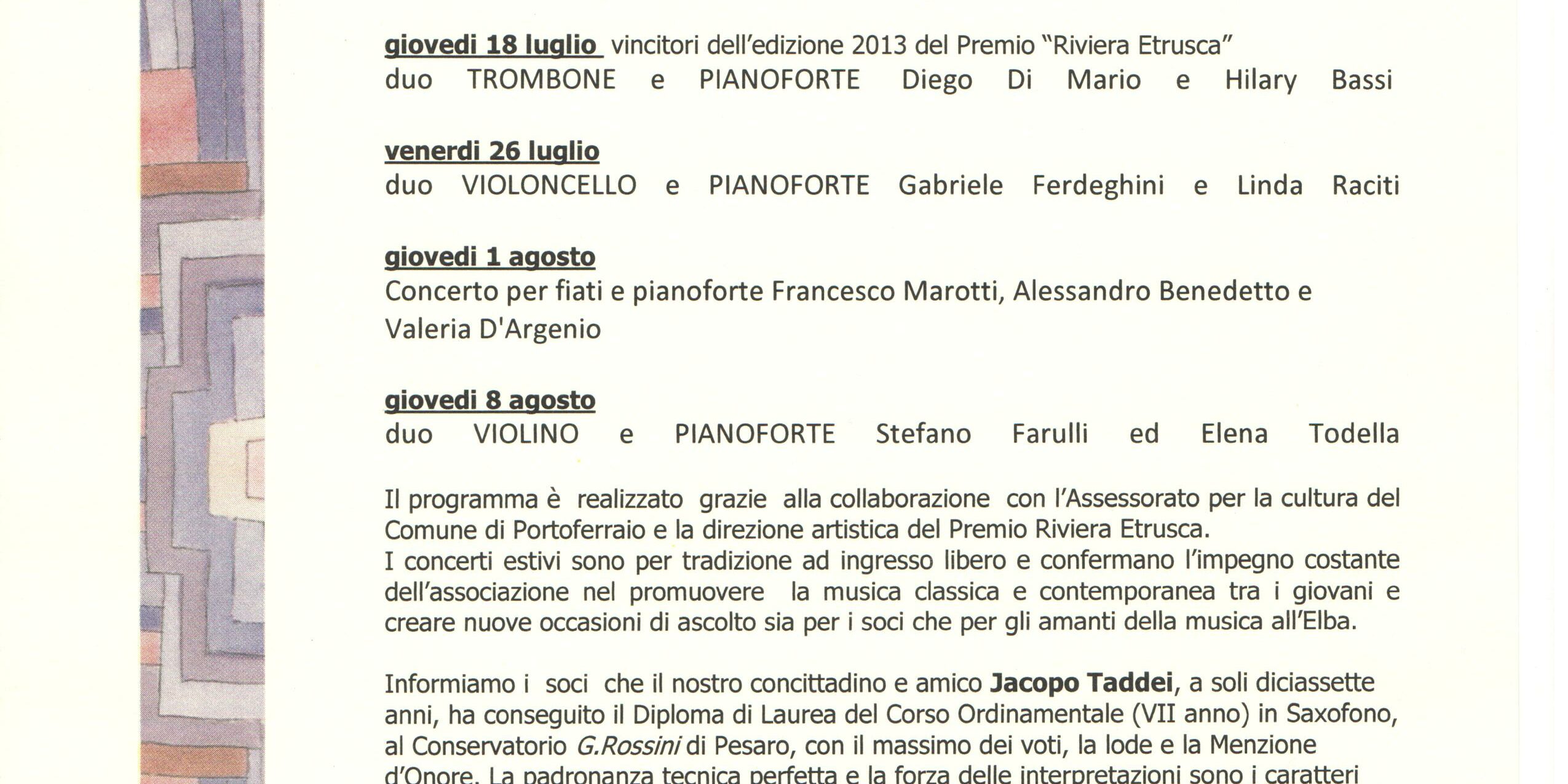 amici del festival estate 2013